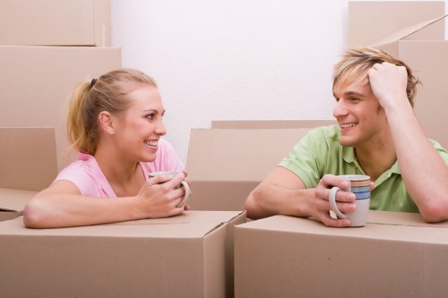 Unpacking service setting up a home in Westminster after a move