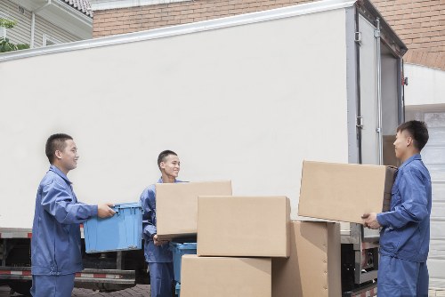 Careful loading of household items for a Westminster home move