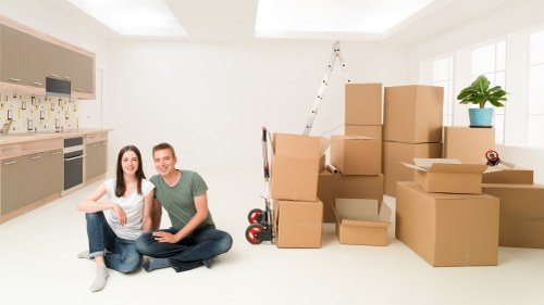 Packing and loading household items for a Westminster home relocation