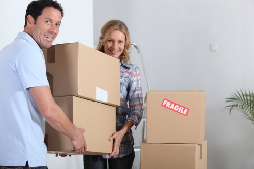 Careful loading of student items for removals in Westminster